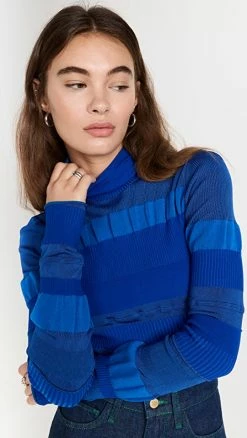 Top 10 ๐ Acne Studios Mixed Rib Sweater Blue โจ