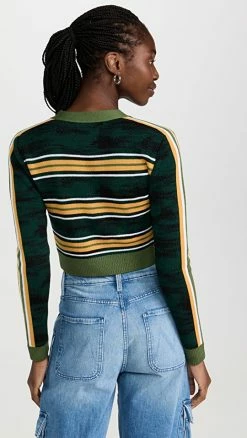 Top 10 🎁 Ahluwalia Augusta Cardigan Green/Black ❤️ -Christopher Esber shop ahluu3000211434 1664316182309 2 0. UX540 . QL90