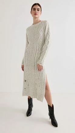 Deals 🛒 Altuzarra Quincy 👗 Dress Ivory Multi 🧨