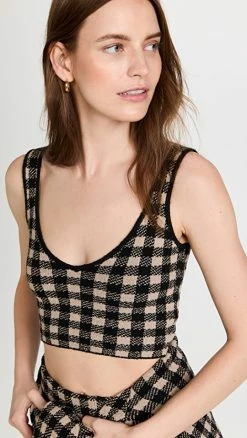 Budget 💯 Altuzarra Argia Top Driftwood / Black 😍