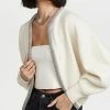 Deals ✨ Alexander Wang Cropped Cardigan With Crystal Tubular Neckline Ivory 👏 -Christopher Esber shop awang436571a530 1633024249500 2 0. UX540 . QL90