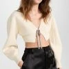 Cheapest 🥰 Alexander Wang Crystal Tie Cropped Cardigan Ivory 🔔 -Christopher Esber shop awang438561a530 1670252854411 2 0. UX540 . QL90