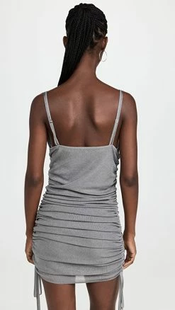 Cheap 🥰 Dion Lee Sheer Multirib Drape Mini 👗 Dress Smoke ⌛ -Christopher Esber shop dionl3060611233 1661958475021 2 0. UX540 . QL90
