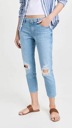 Hot Sale ❤️ FRAME Le Garcon Crop 👖 Jeans Cebu Rips 👏