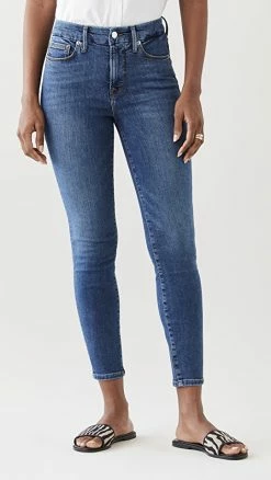 Best deal 🔔 Good American Good Legs Crop Extreme V Blue615 ✔️