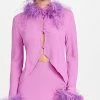 Discount ⭐ Giuseppe Di Morabito Feathered Cardigan Vibrant Lilac 🛒