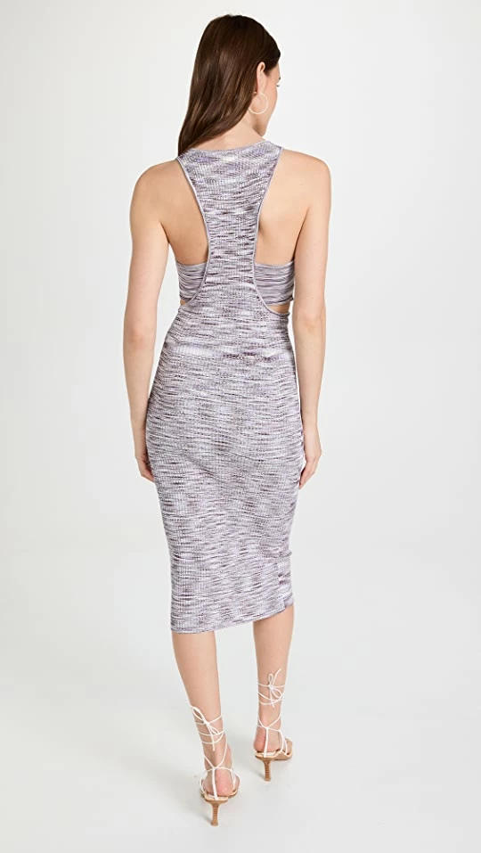 Brand new ⭐ Jonathan Simkhai Colleen Compact Space Dye Tank Midi 👗 Dress Lavender Space Dye 🤩 4 Brand new ⭐ Jonathan Simkhai Colleen Compact Space Dye Tank Midi 👗 Dress Lavender Space Dye 🤩 - Image 2