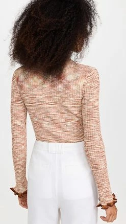 New 🤩 Jonathan Simkhai Allyson Compact Space Dye Polo Top Cinnamon Space Dye 🎁 -Christopher Esber shop jondb309441dd2b 1656004311108 2 0. UX540 . QL90