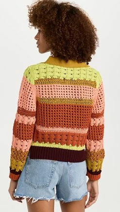 Best Sale 🔥 Jonathan Simkhai Otis Graphic Crochet Polo Merlot Multi 👍 -Christopher Esber shop jondb3094520343 1658519688347 2 0. UX540 . QL90