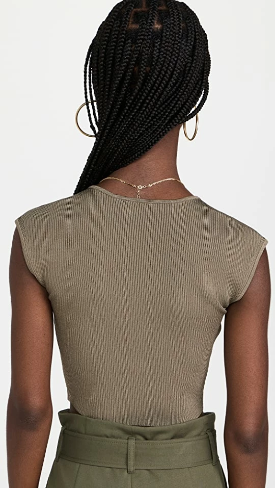 Buy 🎉 Jonathan Simkhai Abia Compact Rib Cropped Tee Olivine 🛒 4 Buy 🎉 Jonathan Simkhai Abia Compact Rib Cropped Tee Olivine 🛒 - Image 2