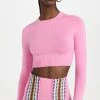 Hot Sale 🌟 JoosTricot Long Sleeve Crop Top Pink 🌟