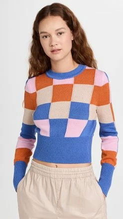 Budget ⭐ JoosTricot Patchwork Crew Neck Sweater 💯