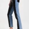 Best Sale ⭐ Jonathan Simkhai STANDARD River High Rise Straight 👖 Jeans Vegan Leather Combo 🤩