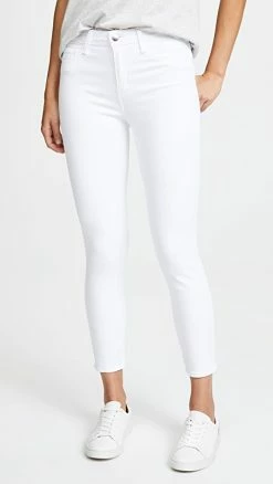 Cheap 🥰 L'AGENCE Margot High Rise Skinny 👖 Jeans Blanc ⭐