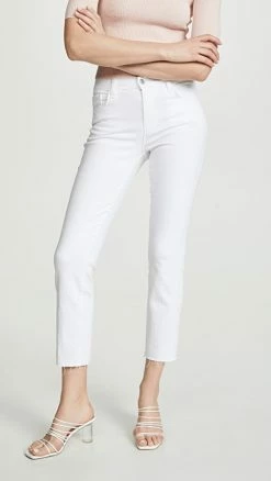 Brand new 👏 L'AGENCE Sada High Rise Crop 👖 Jeans Blanc ⌛