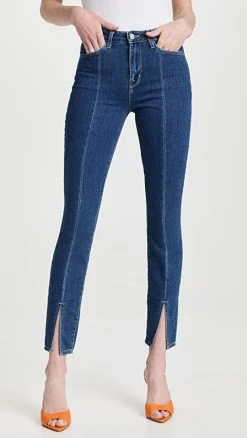 Cheap 😀 L'AGENCE Jyothi Split Ankle 👖 Jeans Durango ⌛