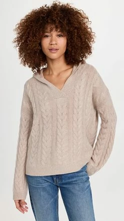 Cheapest 🎉 LISA YANG Connie Cashmere Sweater Sand 🎉