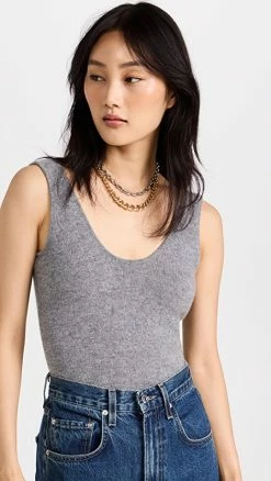 Outlet 🔥 LISA YANG Leoni Cashmere Bodysuit Grey 🎁