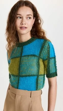 Best deal 😉 Marni Cropped Crewneck Sweater Kiwi 😍