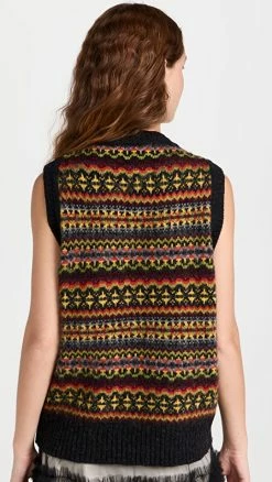 Coupon 💯 Molly Goddard Fair Isle Vest Grey Fairisle ❤️ -Christopher Esber shop mgodd30014198cf 1661443778177 2 0. UX540 . QL90