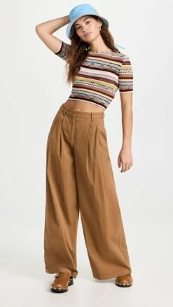 Best Sale 😉 Missoni Short Sleeve Crew Neck Top Multi 🥰