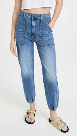 Wholesale ๐ MOTHER Wrapper Patch Springy Ankle ๐ Jeans We The Animals ๐ฅ