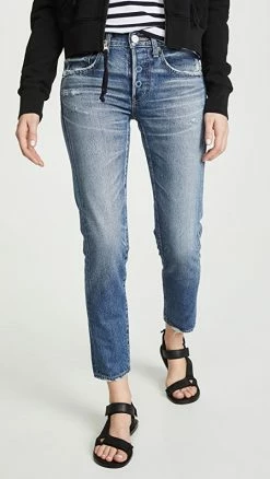 Flash Sale ⭐ MOUSSY VINTAGE MV Vienna Tapered 👖 Jeans Blue 😍