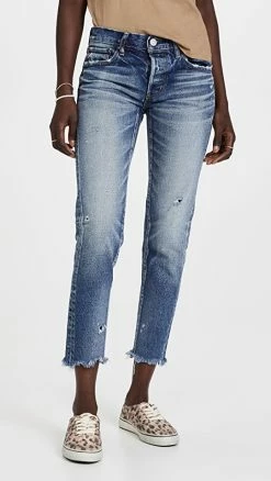 Cheapest 🌟 MOUSSY VINTAGE Mv Keller Tapered 👖 Jeans D/BLU 🥰
