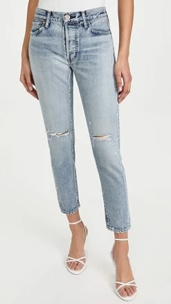 Best reviews of 🥰 MOUSSY VINTAGE Mv Maverick Tapered-Mid 👖 Jeans Light Blue 🌟