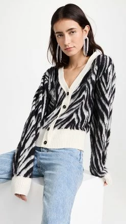 Best deal 🛒 No. 21 Zebra Cardigan Multi Zebra 🎉