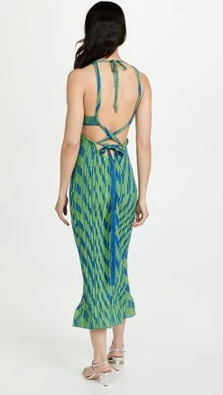 Hot Sale 🤩 Philosophy Di Lorenzo Serafini Cutout 👗 Dress Blue Green ✔️ -Christopher Esber shop philo4057543562 1646871929652 2 0. UX540 . QL90