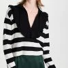 Brand new ⭐ Philosophy Di Lorenzo Serafini Striped Ruffle Sweater Fantasy Print Black 🌟