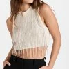 Discount 🔥 Philosophy Di Lorenzo Serafini Wool Crop Top Ivory 🤩