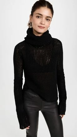 Top 10 ๐ Philosophy Di Lorenzo Serafini Knit Cashmere Turtleneck Black โ๏ธ