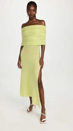 Best deal 🔥 Philosophy Di Lorenzo Serafini Knit Off Shoulder 👗 Dress Yellow 🌟