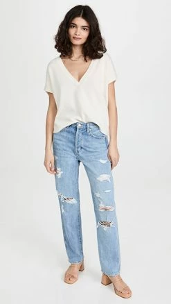 Cheapest 🛒 Pistola Denim Jen Slouchy Boyfriend 👖 Jeans Primrose Distressed 👏