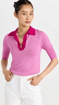 Outlet 🎉 Prabal Gurung V Neck Polo Orchid/Berry 🎉 -Christopher Esber shop praba203031dca0 1655310033769 2 0. UX540 . QL90