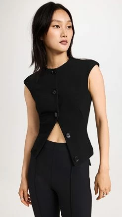 Best reviews of ๐ Proenza Schouler Bi-Stretch Crepe Sleeveless Top Black โ๏ธ