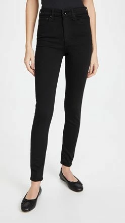 Best reviews of 👍 Rag & Bone Nina High Rise Skinny 👖 Jeans Black 🧨