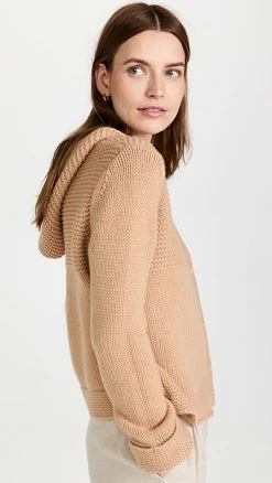 Best Sale ⌛ Sablyn Tate Cashmere Cardigan Hoodie Honey 💯