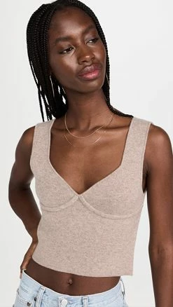 Discount 🎁 Sablyn Iridian Crop Top Flax 😀