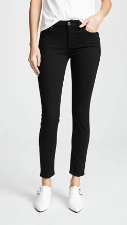 Deals 😀 7 For All Mankind (b)air Ankle Skinny 👖 Jeans Black ❤️