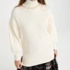 Wholesale 👏 Simone Rocha Signature Sleeve Turtleneck Sweater Ivory/Pearl/Clear 🧨