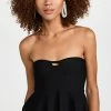 Budget 🎁 Stella McCartney Compact Knit Bustier Top Black ⌛