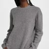 Deals 🔔 Tibi Anna Merinowool Hole-At-Back Pullover Heather Grey ❤️