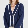 Best reviews of 😀 Veronica Beard Trisa Cashmere Cardigan Navy Melange 😀