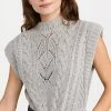 Wholesale ✔️ Veronica Beard Pinkett Vest Grey Melange 🎉