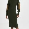 Discount ⭐ Victoria Beckham Polo Neck Jumper 👗 Dress Khaki/Olive 💯