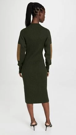 Discount ⭐ Victoria Beckham Polo Neck Jumper 👗 Dress Khaki/Olive 💯 -Christopher Esber shop vbedb3022617613 1663007389517 2 0. UX540 . QL90